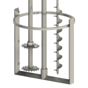 Triple-Shaft Mixing Blade