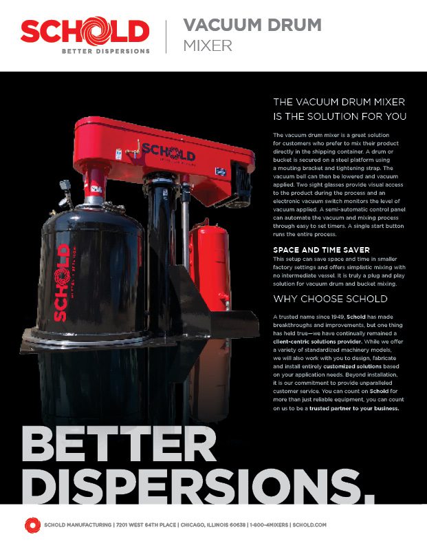 Schold Vacuum Drum Mixer Brochure