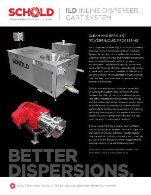 Inline Disperser Cart System