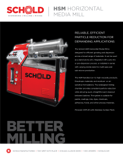 horizontal media mill brochure